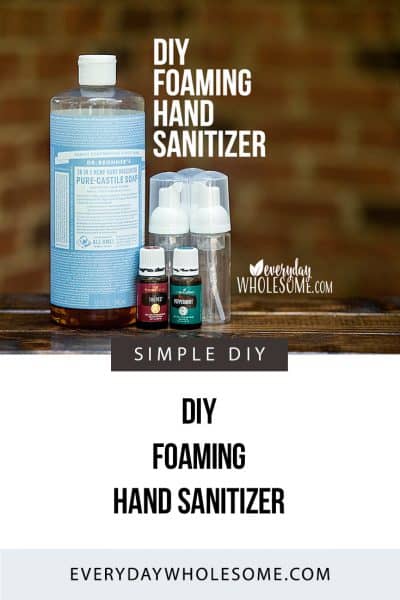 My favorite recipe for DIY Foaming Hand Sanitizer. It is fast, easy and inexpensive. It's the best hand soap around. And you can customize it to be perfect.