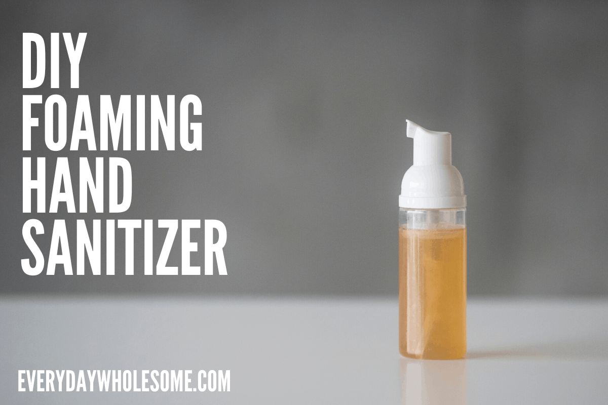 Everyday Wholesome Diy Foaming Hand Sanitizer Recipe Foam Dispenser