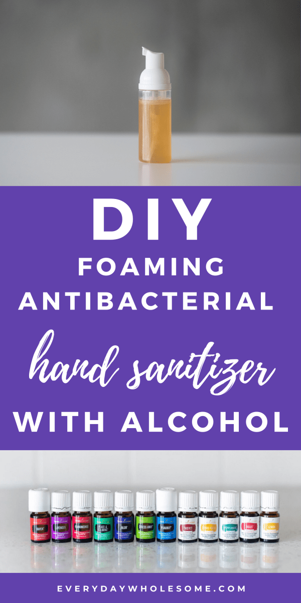 Everyday Wholesome DIY Foaming Hand Sanitizer Recipe & Foam Dispenser