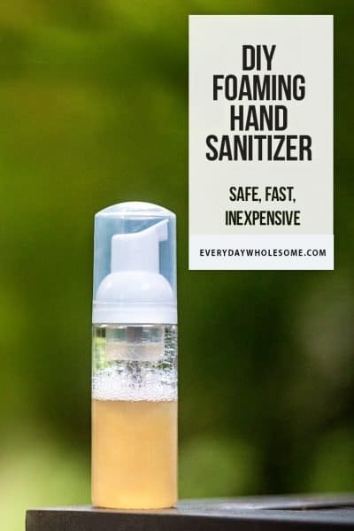 DIy foaming hand sanitizer recipe 