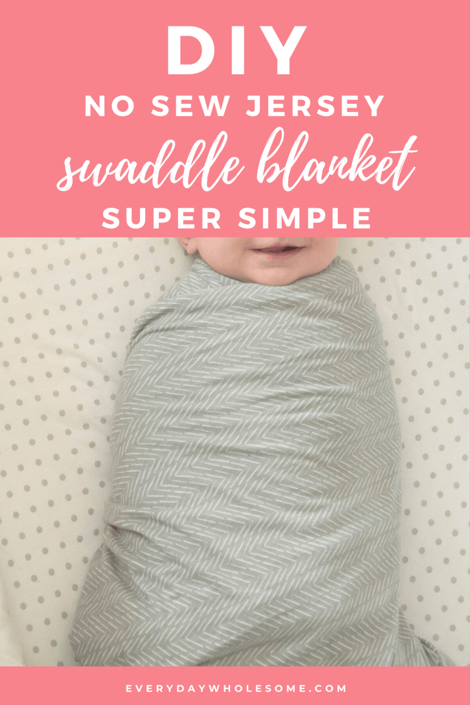 diy no sew swaddle blanket super simple diy