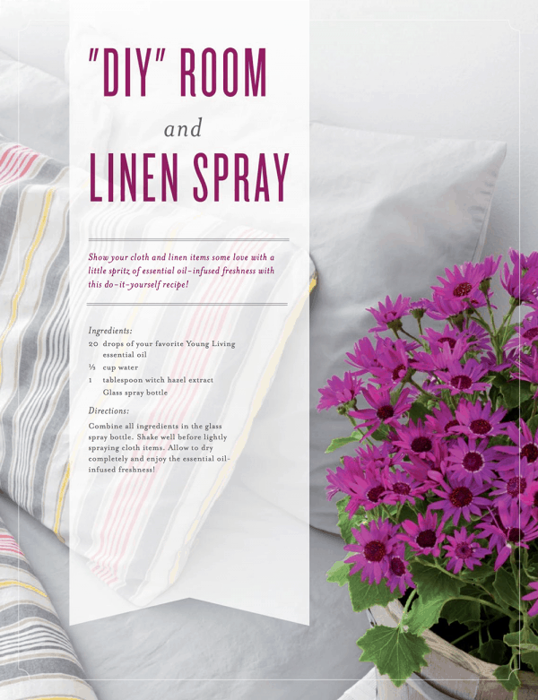 DIY LINEN ROOM PERFUME ESSENTIAL OIL NONTOXIC SAFE SPRAY