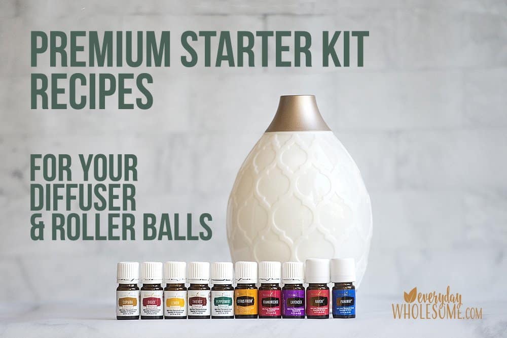premium starter kit young living recipes for diffuser and roller balls