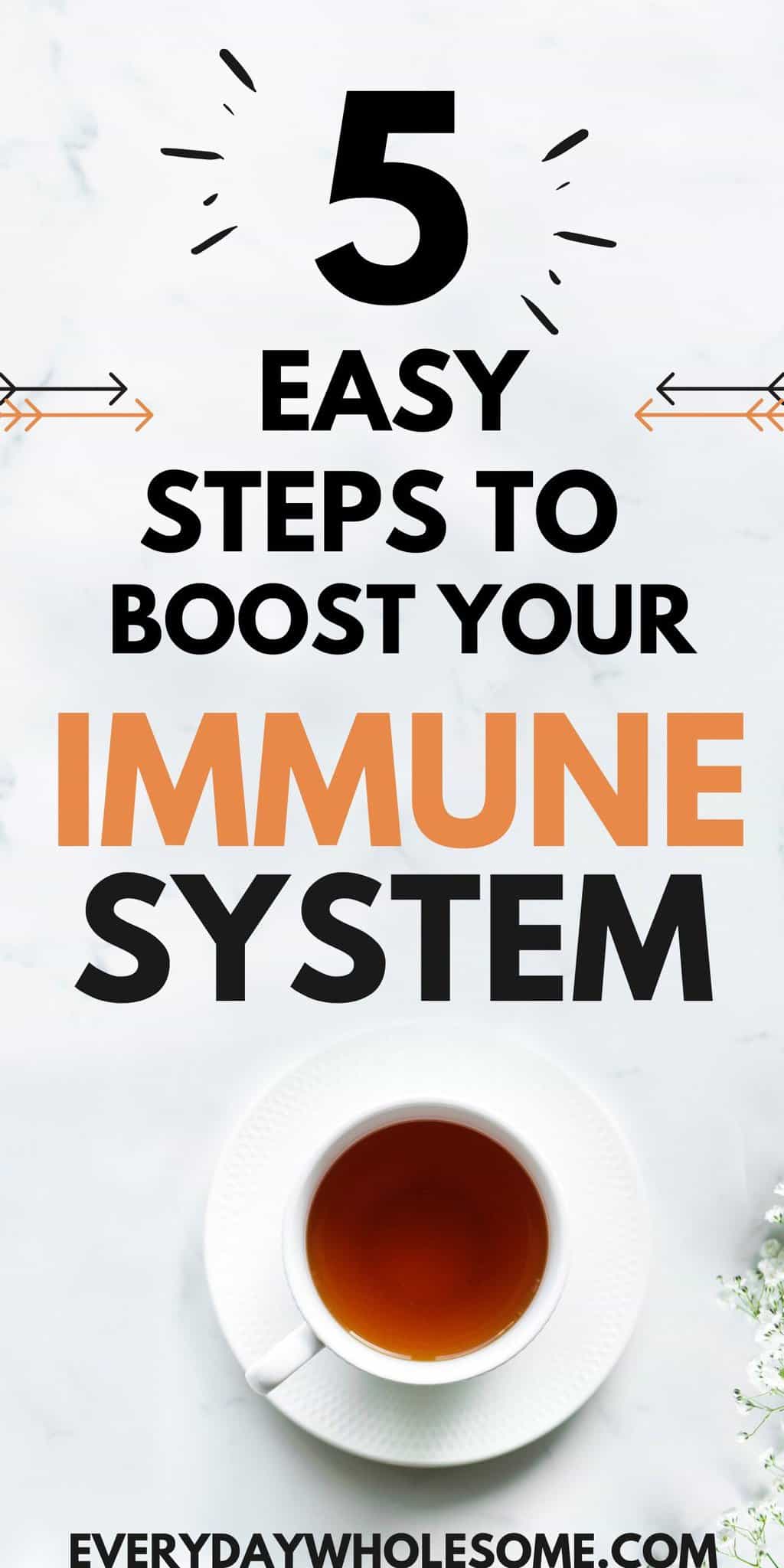 5 easy steps to boost immune system