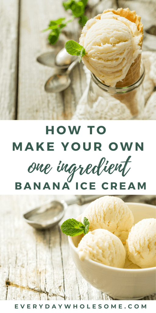 homemade one ingredient banana ice cream