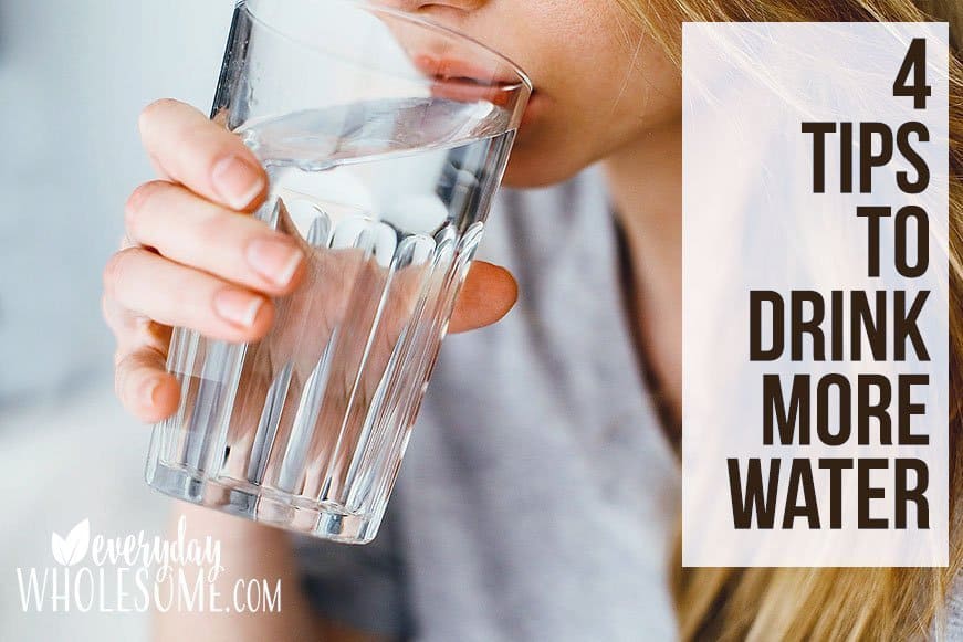 4 tips how to drink more water