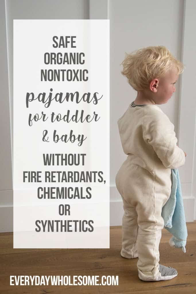 Natural organic nontoxic safe pajamas sleepwear for kids, babies and toddlers. 