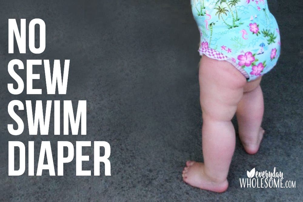 DIY swim diaper, No sew reusable cloth diaper swim cover for babies. cloth diapers