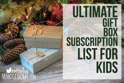 Everyday Wholesome | 140 BEST CHRISTMAS GIFT SUBSCRIPTIONS FOR KIDS FOR