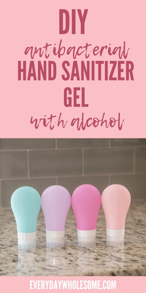 Homemade DIY Hand sanitizer or purifier gel with aloe vera recipe