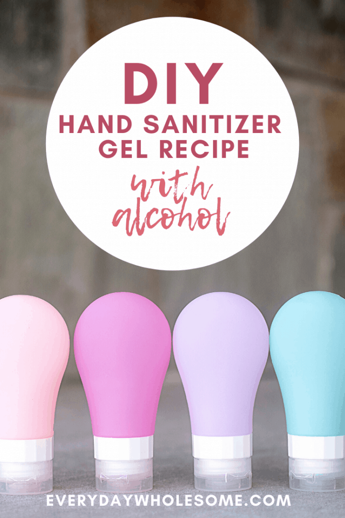 Homemade DIY Hand sanitizer or purifier gel with aloe vera recipe