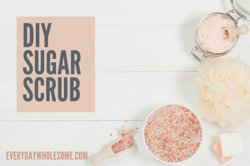 Everyday Wholesome DIY SUGAR SCRUB & SHAVING CREAM RECIPE COCONUT OIL