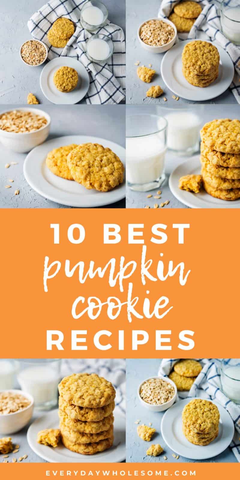 Everyday Wholesome | 10 Best Pumpkin Cookie Recipes For Fall Recipes