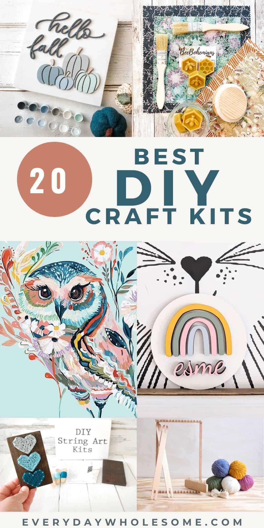 Everyday Wholesome, 20 DIY Craft Kits for Kids & Adults