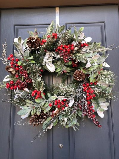 Everyday Wholesome | 50 Flocked Wreaths for Winter, Christmas, Holidays