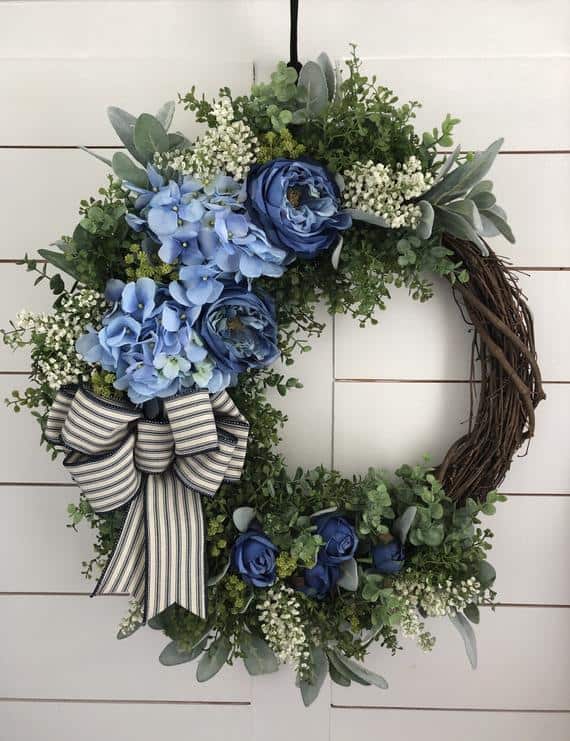 Everyday Wholesome | 50 Blue Wreaths for Christmas, Winter, Holiday ...