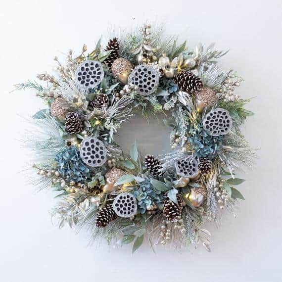 Everyday Wholesome | 50 Blue Wreaths for Christmas, Winter, Holiday ...