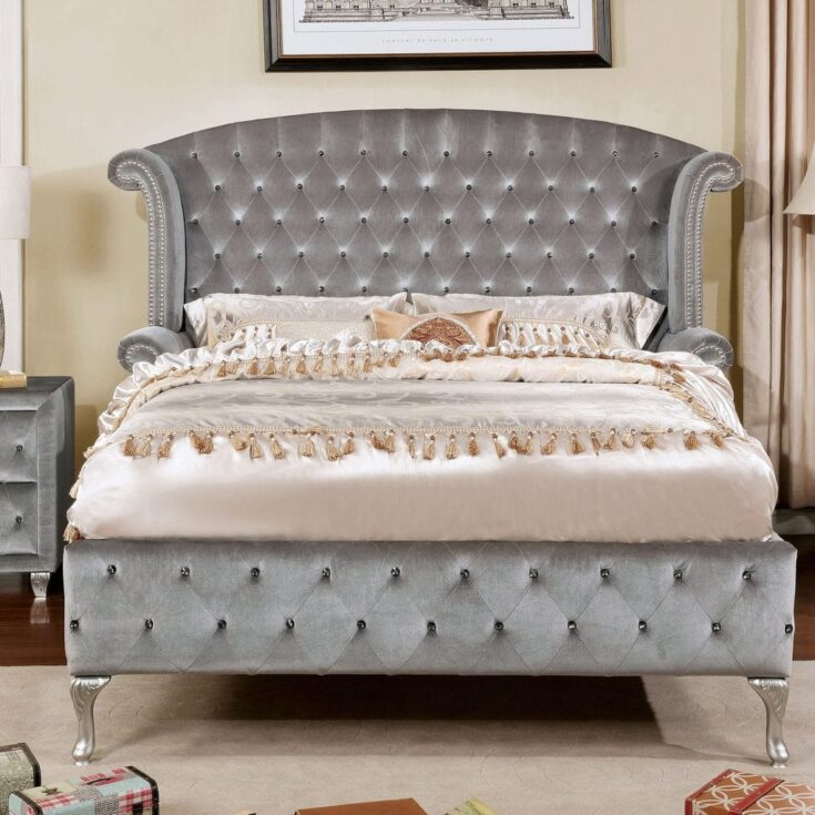 Image for Velvet Platform Bed