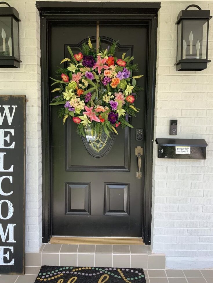 Image for Spring Floral Wreath Floral Wreath Spring Wreath Spring