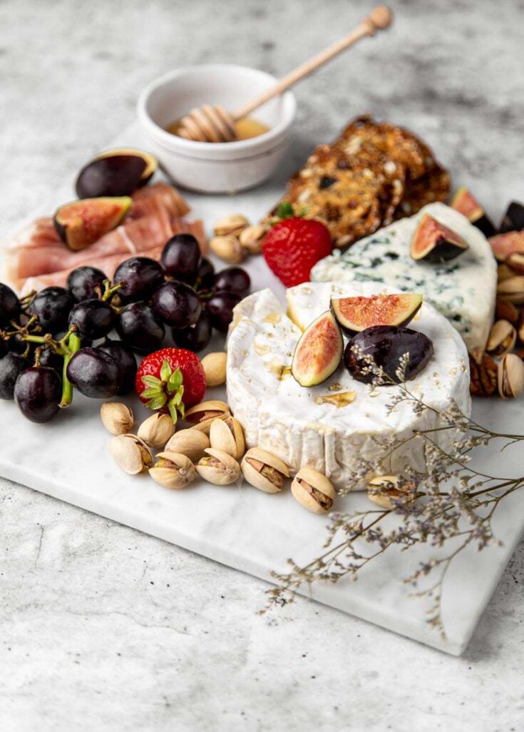 Image for Natural Marble Charcuterie Board Cheese 