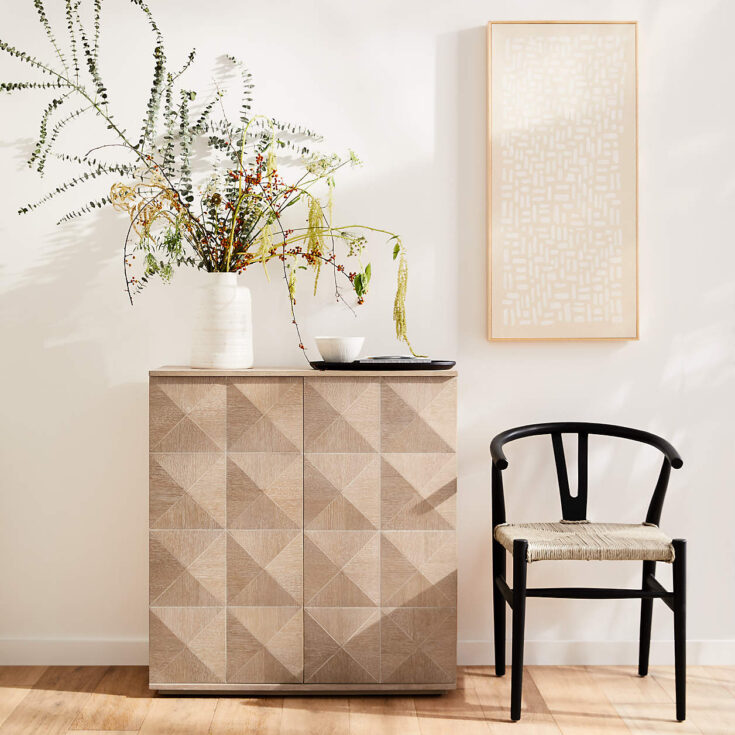 Image for Holden White Ribbed Vase 
