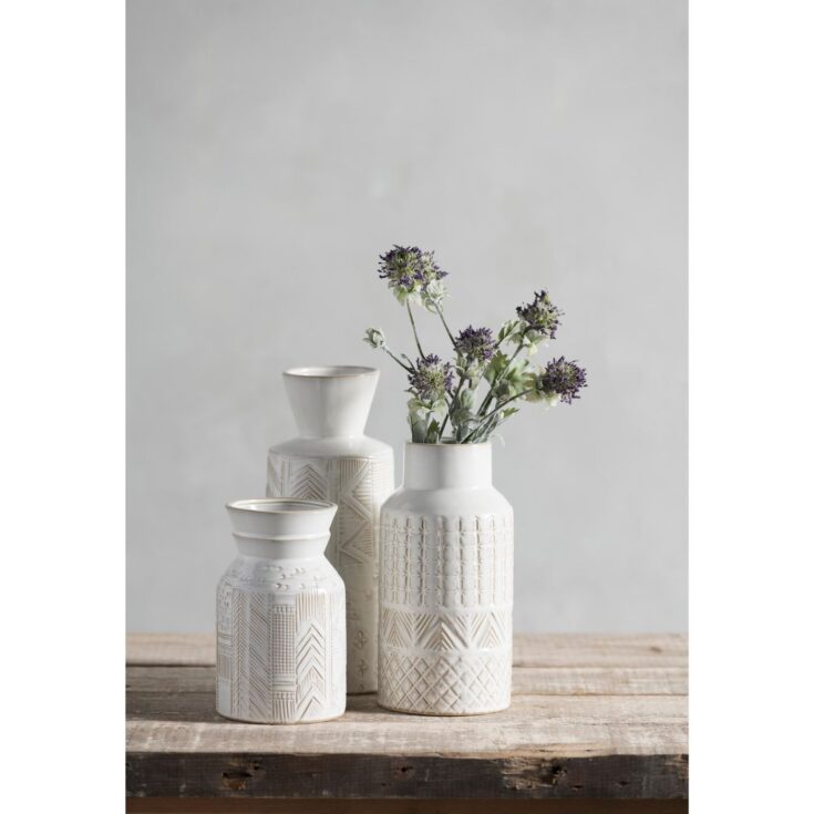 Image for Large Austin Vase - Off-White - Shiraleah