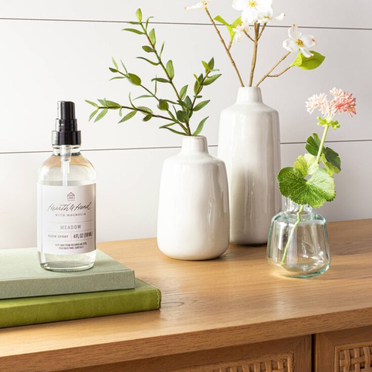 Image for Glass Decor Bud Vase - Hearth & Hand" with Magnolia