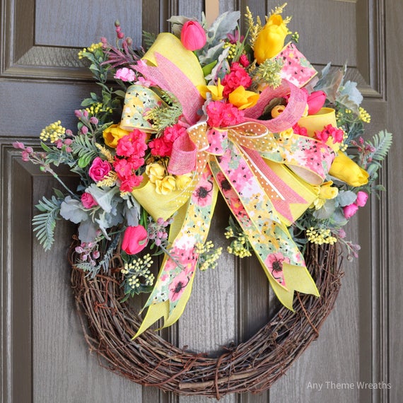 Everyday Wholesome | 102 Bright & Colorful Summer Wreaths for your ...