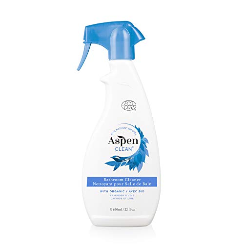 AspenClean Bathroom Cleaner with Organic Lavender & Lime Essential Oils