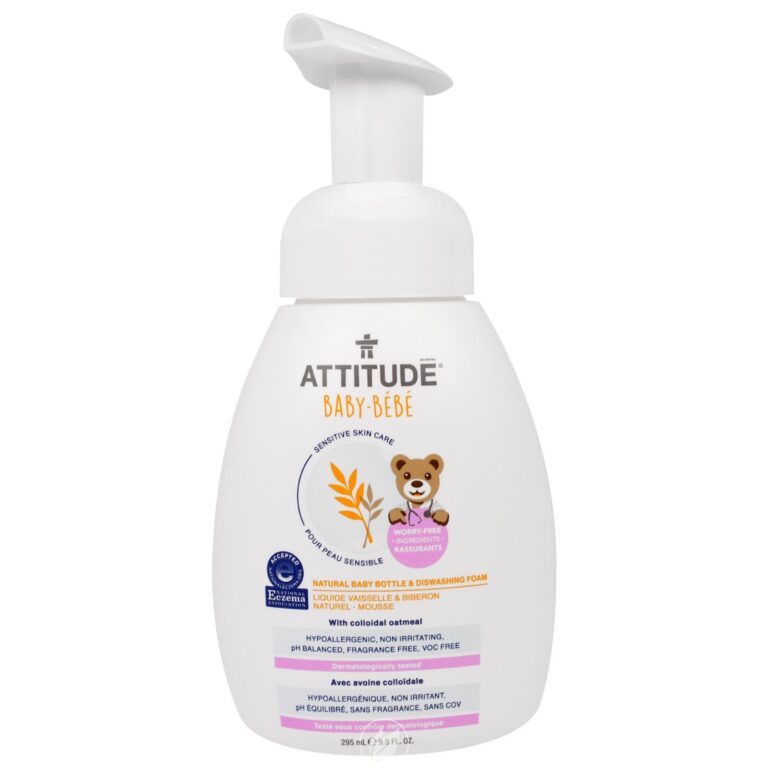 ATTITUDE Baby Bottle & Dish Liquid Fragrance Free