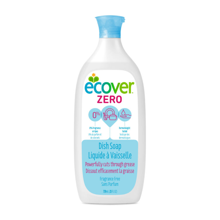 Ecover Dish Soap Liquid Zero, Fragrance Free
