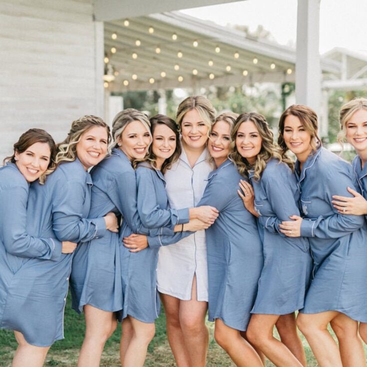 Image for PJ Shirt Bridesmaid PJ Shirt Dress Boyfriend Shirt 