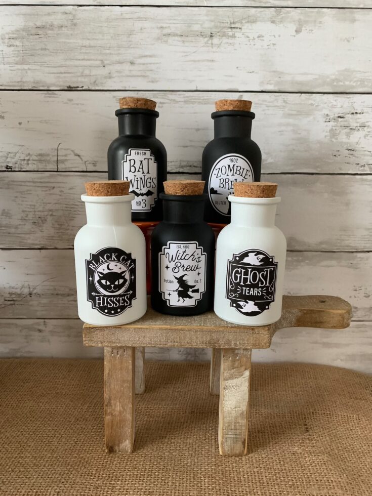 Image for Halloween tiered tray decor Halloween Potions Witches Brew | Etsy