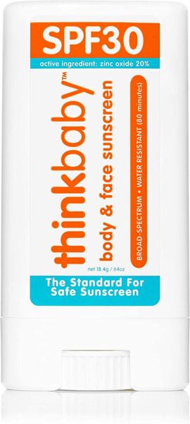 thinkbaby Body & Face Sunscreen Stick, SPF 30