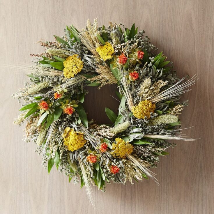 Image for Fall Safflower Wreath