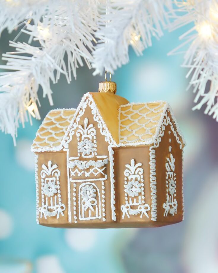 Image for Neiman Marcus Ginger House Brown Mat Christmas Ornament