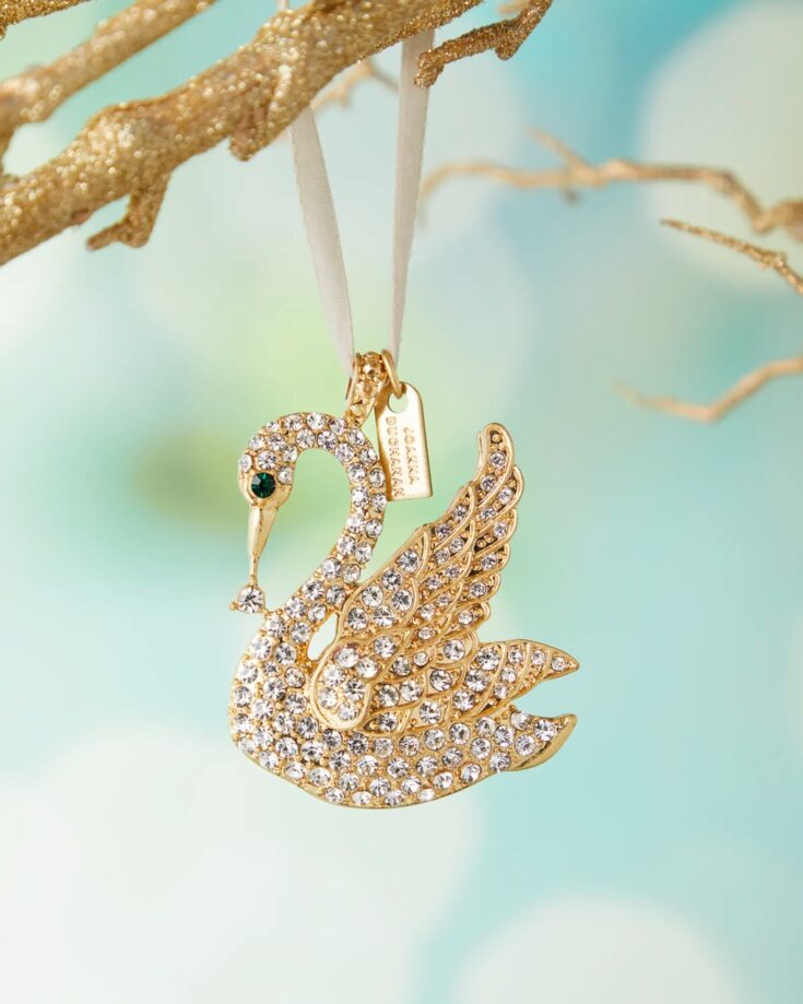 Image for Joanna Buchanan Swan Hanging Christmas Ornament