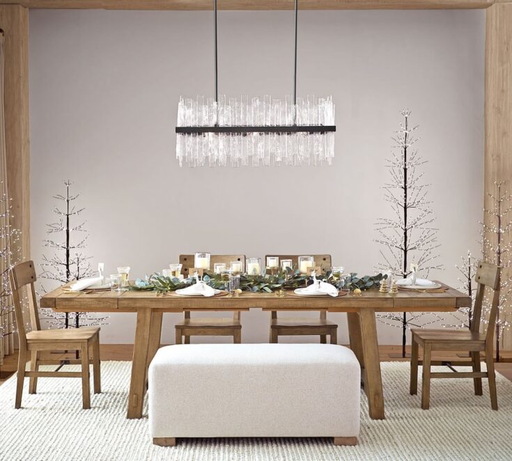 Image for Draper Brass Pillar Candle Centerpiece