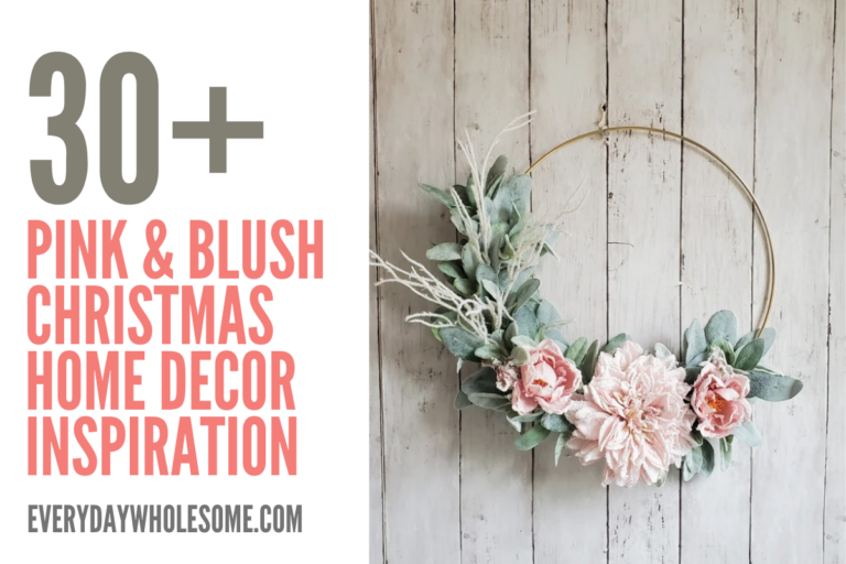 30+ Pink Blush Christmas Wreaths for Winter Season