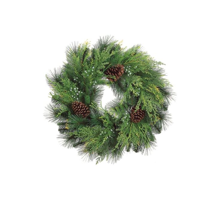 Image for Faux Pinecone & Berry Cedar Wreath