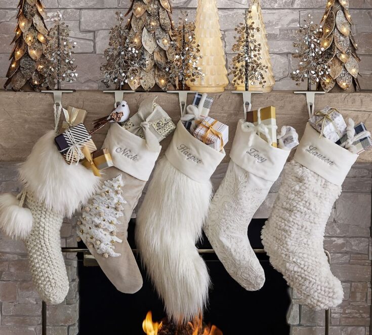 Image for Embellished Velvet Stockings