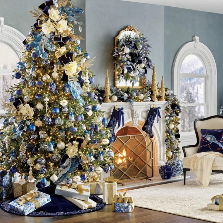 Image for Noel Bleu Garland | Frontgate