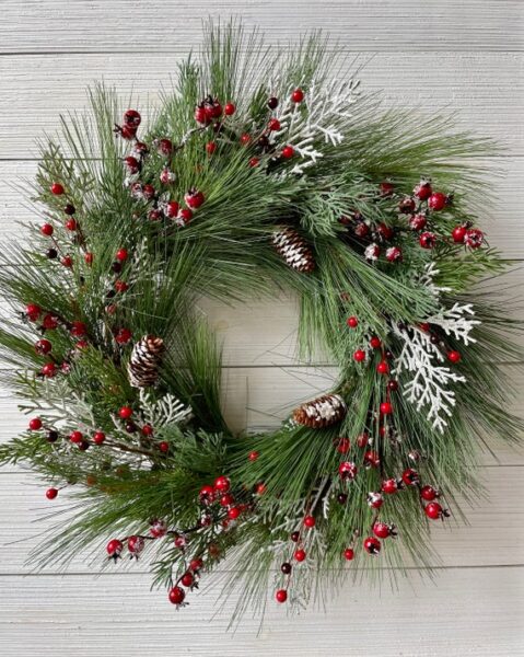 Everyday Wholesome | 50+ Winter Pine & Berry Wreaths