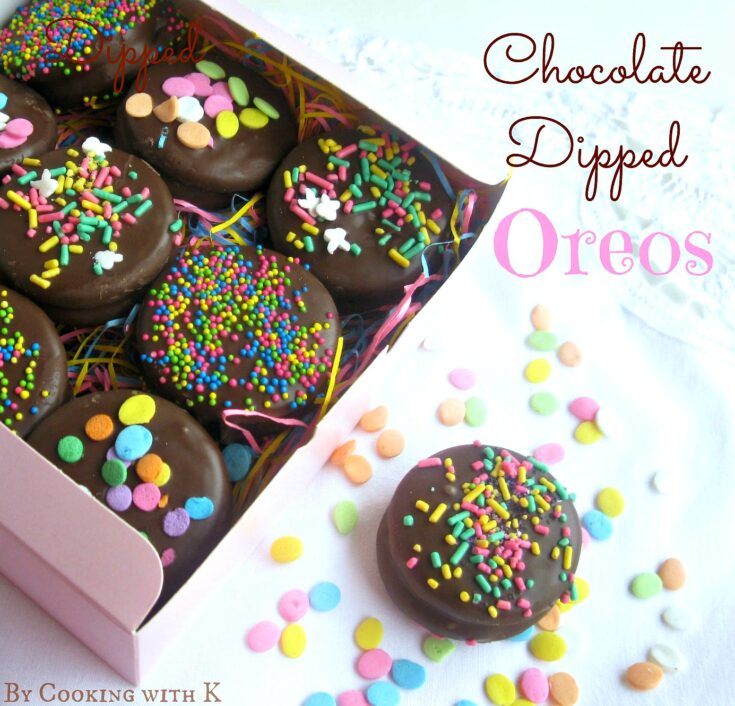 Image for Easter Chocolate Dipped Oreos