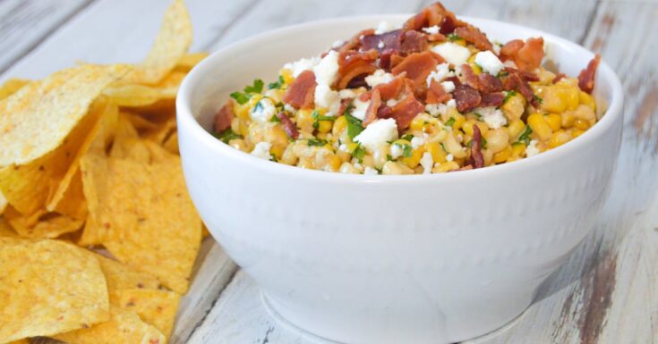 Image for Mexican Street Corn Dip Recipe: Can be Served Hot or Cold!
