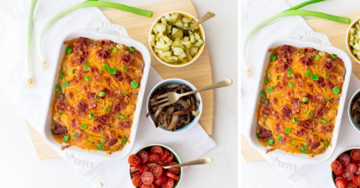 Image for Keto Cheeseburger Casserole Recipe with Bacon
