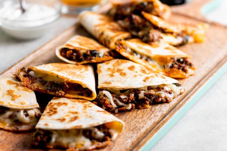 Image for Cheesy Ground Beef Quesadillas