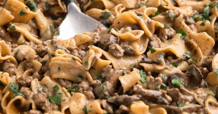 Image for Ground Beef Stroganoff (One Pan Dinner)