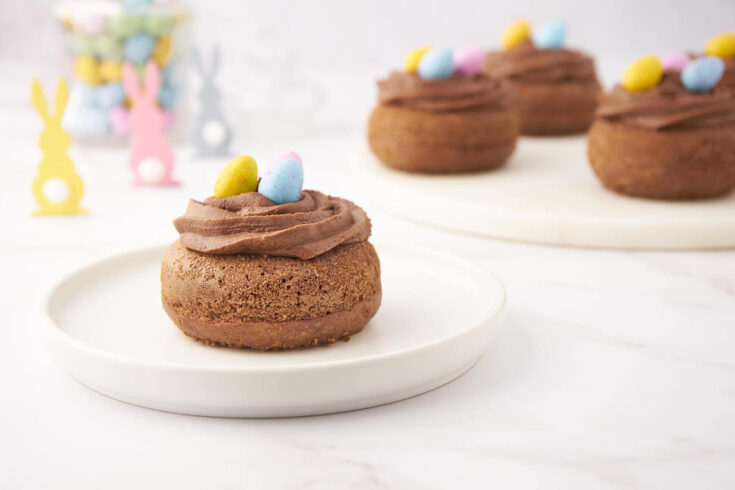 Image for Easter Nest Chocolate Baked Donuts