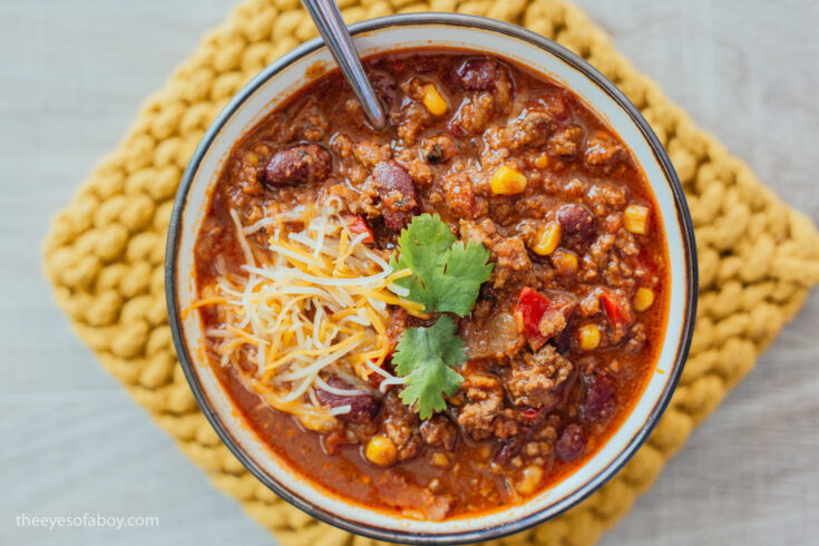 Image for The Best Instant Pot Chili Recipe - Wildly Charmed